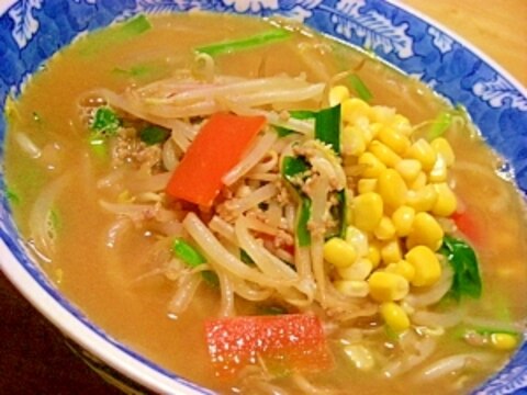 【ピーナツバター入り】もやし一人一袋☆味噌ラーメン